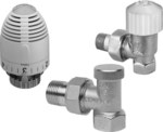 Large angular thermostatic set VECTOR MAX (ZT22FK15, GZ05, ZO-K-15) nickel plated 1/2"